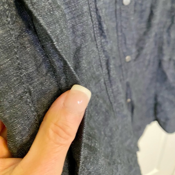 EUC linen Eileen Fisher coat dress - Picture 7 of 8